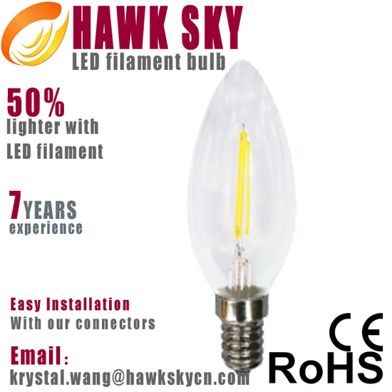 China Factory Hot Sale Classical Design Led Filament Bulb Supplier