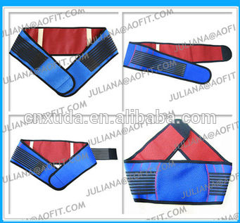 China Manufacturer Far Infrared Tourmaline Magnetic Lumbar Belt With Lower Back Supports