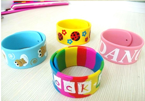 Color Slap Bands From Silicone Wristband Manufacturer