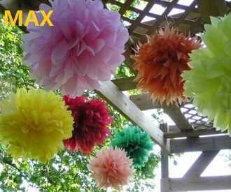 Colorful 4 36 Tissue Paper Pom Poms Flower Balls For Decoration