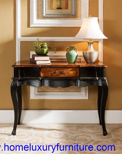 Console Table Wood With Mirror Italian Style Antique Wall Jy 946
