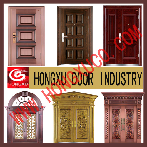Copper Door,steel Security Door, Steel Wood Security Door, Interior Wooden Door And Steel Wood Inter