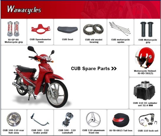 Cub Motorcycle Spare Parts