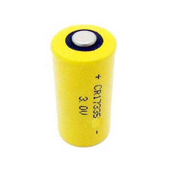 Cylindrical Battery Water Meter Gas 3v Primary Lithium Cr17335 For Camera