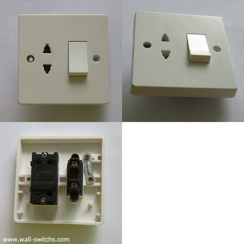 D7 One Gang 16a Switched Multifunction Socket British Standard Made In China Bakelite Cover