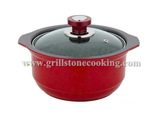 Die Castting Non Stick Aluminum Stone Sauce Pot Kitchenware