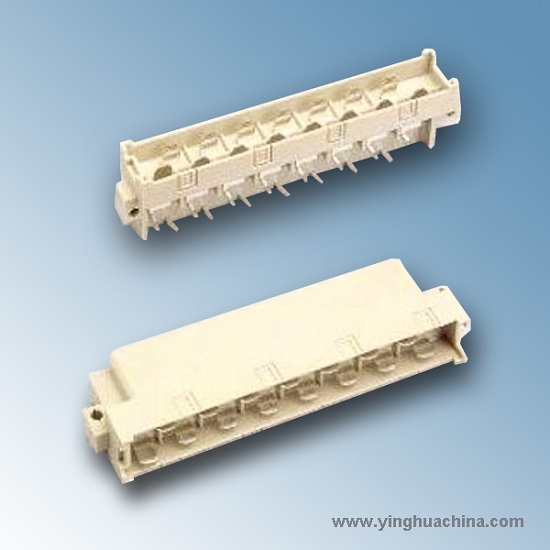 Din 41612 Male And Female Pcb Connector 1 65mm H15 Type Right Angle Strigh