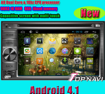 Double Din Android With 4 1 Version A9 Dual Core 1ghz Cpu Processor And Ddr3 1g Ram 8gb Inand Memory