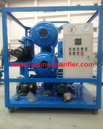 Double Stage Vacuum Transformer Oil Purifier Filtration