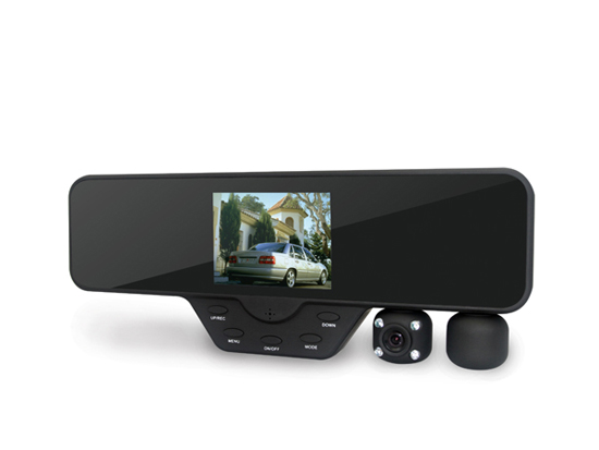 Dual Lens Rearview Mirror Dvr Recorder Car Black Box Dash Cam