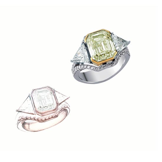 Efes Fancy Yellow Diamond Ring