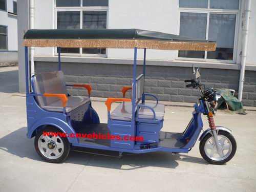 Electric Tricycle Rickshaw Three Wheelers For Passengers 338