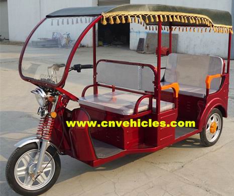 Electric Tricycle Rickshaw Three Wheelers For Passengers Yudi Et3388