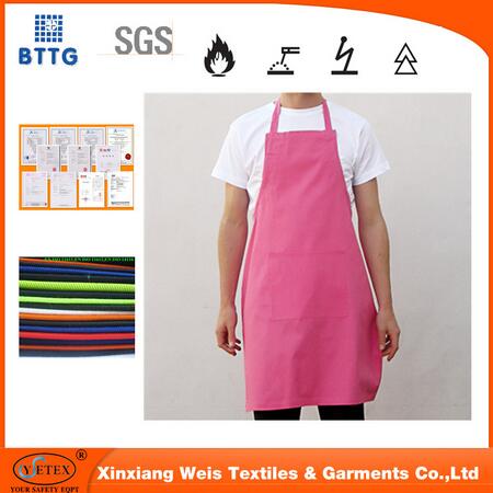 En11612 Cotton Water Proof Fire Retardant Protective Apron Used For Clothing