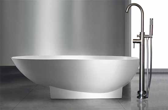 Exporting Sus304 Stainless Steel Floor Mounted Bathtub Faucet