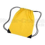 Fabric Gift Bag Drawstring Yellow Duffel Promotional