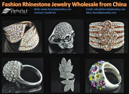 Fashion Crystal Jewelry Rings Wholesale From China