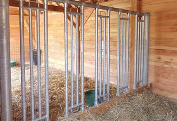 Feed Fence Panel And Gate Provide Horse Eating Place