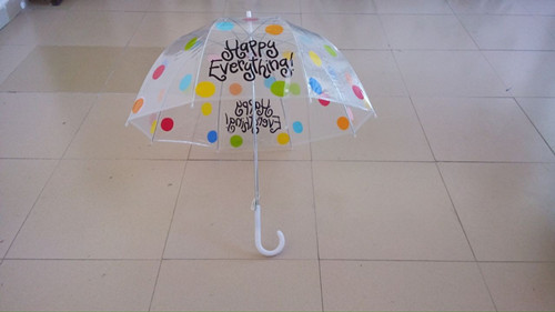 Female Transparent Umbrella