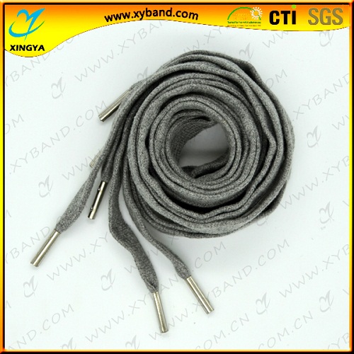 Flat Dress Elastic Charming Shoelaces With Metal Clip Shoelace