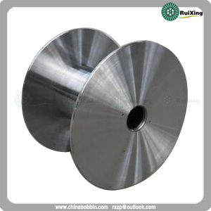 Flat Plate Type Steel Reel For High Speed Machine With Solid Flanges Turned All Over