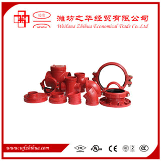 Fm Ul Approval Ductile Iron Grooved Pipe Fittings And Couplings