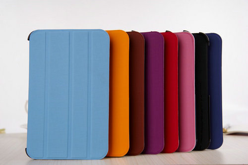 Folio And Standing Case For Samsung Tab3 P3100 With Card Slot