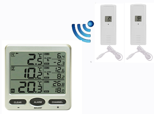 Ft0076 Wireless 8 Channel Freezer Thermometer With Probe