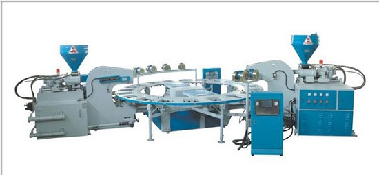 Full Automatic Type Of Double Color Plastic Shoes Injection Moulding Machine