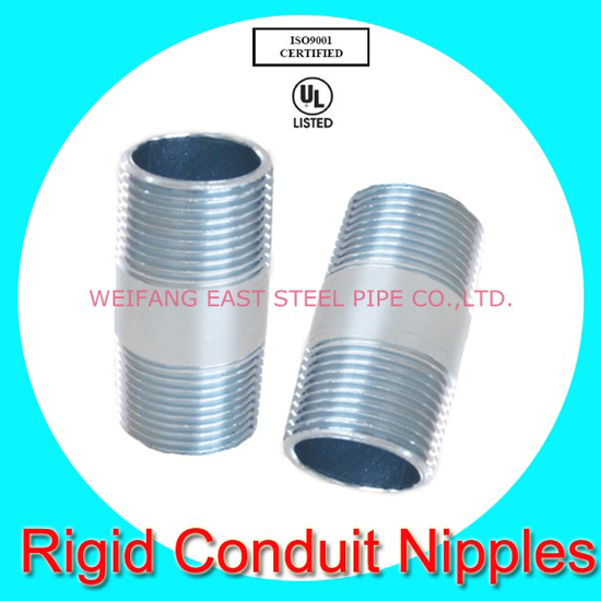 Galvanized Rigid Steel Conduit Nipples With Ul Listed And Ansi Certificate