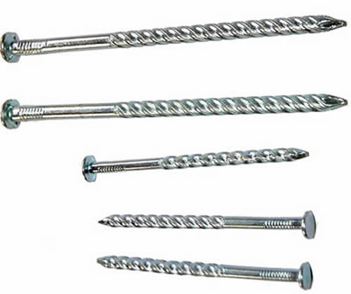 Galvanized Steel Screw Nails With Spiral Shank