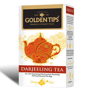 Golden Tips Darjeeling Tea 20 Full Leaf Pyramid Bags