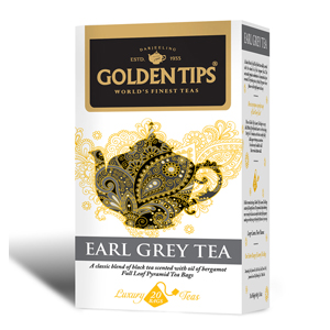 Golden Tips Earl Grey Tea 20 Full Leaf Pyramid Bags