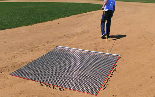 Hand Drag Mat Makes Ground And Lawn Maintenance Easier