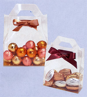 Handled Tote Box For Candy Or Chocolate