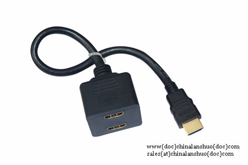 Hdmi Male To 2 Female Splitter Y Cable Adapter