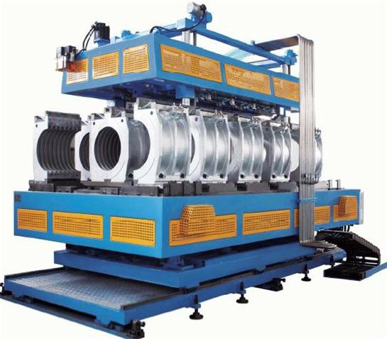 Hdpe Pp Pvc Horizontal Type Double Wall Corrugated Pipe Extrusion Line