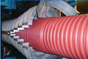 Hdpe Pp Pvc Vertical Double Wall Corrugated Pipe And Ribbed Production Line