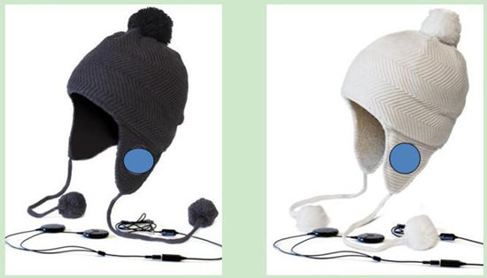 Headphone Beanie Ear Flaps Cap Knitted Hat Fashion Winter