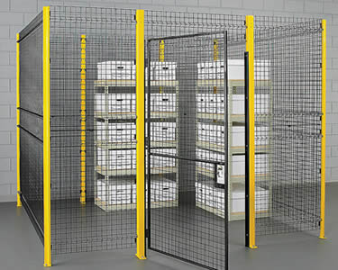 Heavy Duty Wire Mesh Partition With Strong Reinforcement