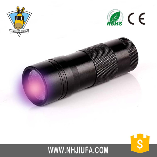 High Quality Purple Light Uv Flashlight Blacklight Urine Detector Led Torch