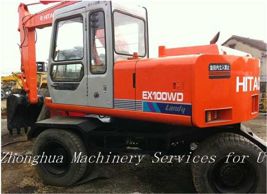 Hitachi Used Wheeled Excavator Ex100wd