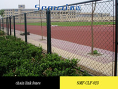 Hot Sale Pvc Coated Chain Link Wire Mesh Fence Anping Factory Uniform Aloy Base