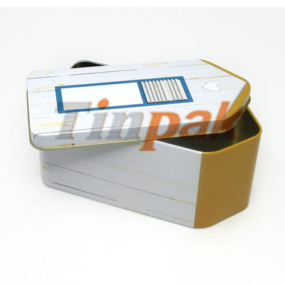 House Shaped Cookie Tin Box Biscuit Cake Metal Case
