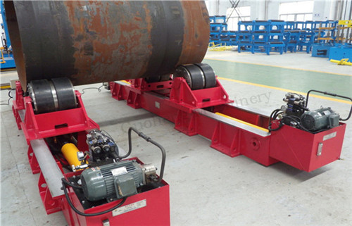Hydraulic Type Fit Up Tank Rotator For Cylinder Pipe