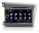 In Dash Car Audio Gps Navigation System For Honda Civic 2012