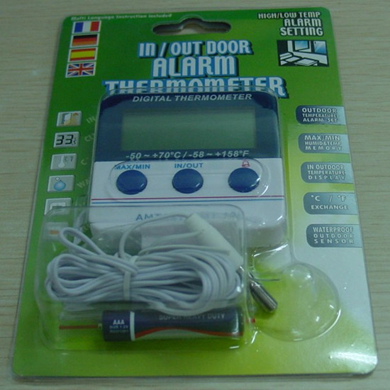 In Outdoor Alarm Thermometer