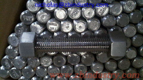 Incoloy 925 Stud Bolt With 2 Heavy Hex Nuts