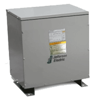 Jefferson Electric Totally Enclosed Non Ventilated Transformers 480 Delta 208y 120v Aluminum Winding