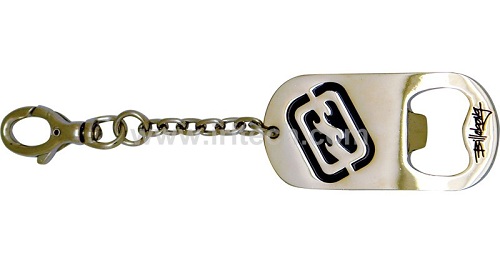 Keychain Shaped Promotional Gifts Stainless Steel Bottle Opener